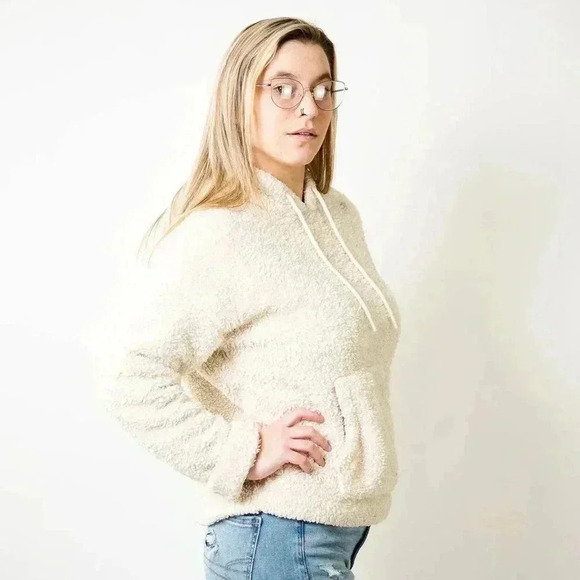 H&M Fuzzy Fleece Pullover Hoodie - Picture 5 of 7